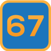 The 67 Steps logo